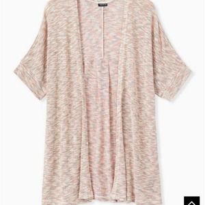 (2) Torrid Space Dye Hacci Lurex Dolman Cardigan